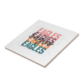 イーグルズスクールスポーツファンチームスピリット タイル (側面)