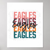 イーグルズスクールスポーツファンチームスピリット ポスター (正面)