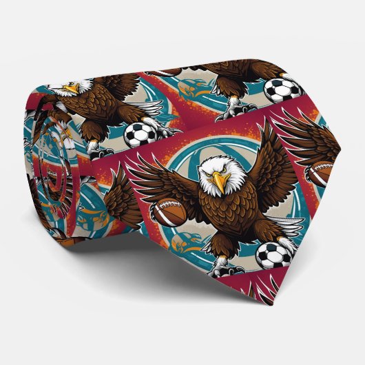 イーグルズスポーツアメリカンサッカーネクタイ ネクタイ (ロール)