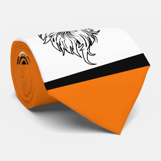 イーグルズスポーツオレンジホワイトネクタイ ネクタイ (ロール)