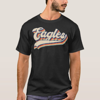 イーグルズスポーツ名ヴィンテージレトロギフトメンズウィメンズボー Tシャツ