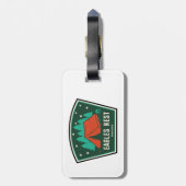 イーグルズネストウィルダネスコロラドキャンピング ラゲッジタグ (裏面縦)