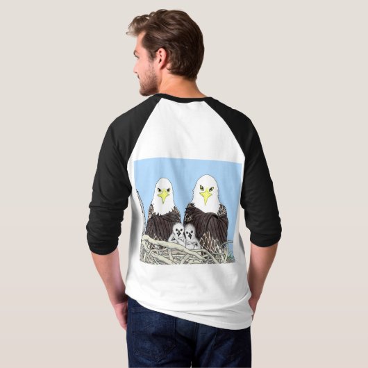 イーグルズハリエオジーM15 E17 + E18ホームストロング Tシャツ (裏面フル)