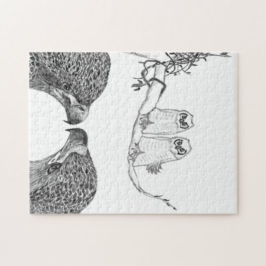 イーグルズハリエット+ Mホームストロンガー与えドはHOOT ジグソーパズル (横)