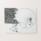 イーグルズハリエット+ Mホームラブズの強いポートレート ジグソーパズル (横)