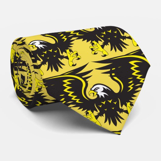 イーグルズブラックサッカーバスケットボールネクタイ ネクタイ (ロール)