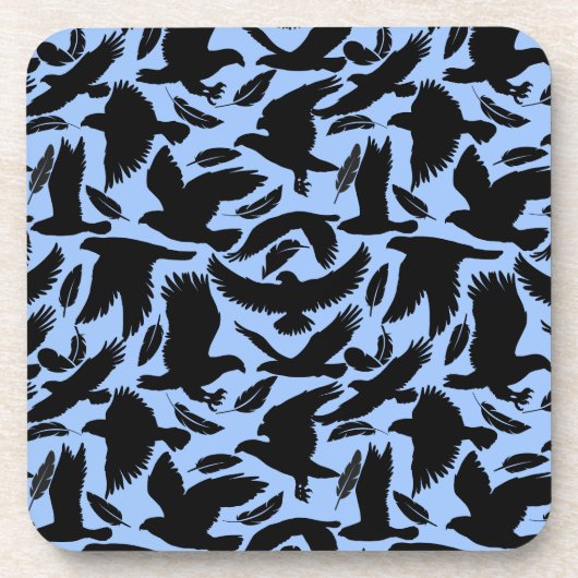 イーグルズブラック飛行w LブルーBG コースター (正面)