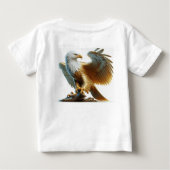 『イーグルタトゥーTシャツデザイン』 ベビーTシャツ (裏面)