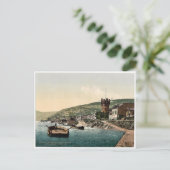 イーグルタワーとニーダーワルド、ライン川ルデシェイム。 ポストカード (スタンド正面)