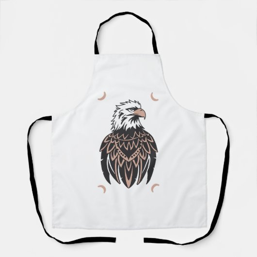 イーグルデザインベクトル3色 エプロン (正面)