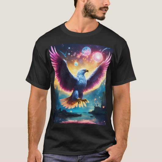 イーグルデザインTシャツ – 威厳のある & はっきりしたGraphic Tee Tシャツ (正面)