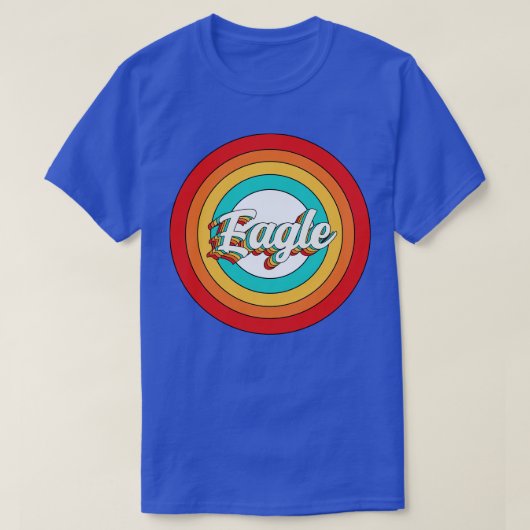 イーグルネームシャツヴィンテージイーグルサークル Tシャツ (デザイン正面)