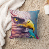 イーグルハゲ・イーグル動物発見アドベンチャー自然 クッション (ブランケット)