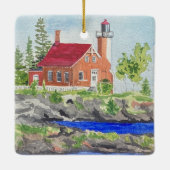 イーグルハーバーライトハウスオーナメント セラミックオーナメント (裏面)