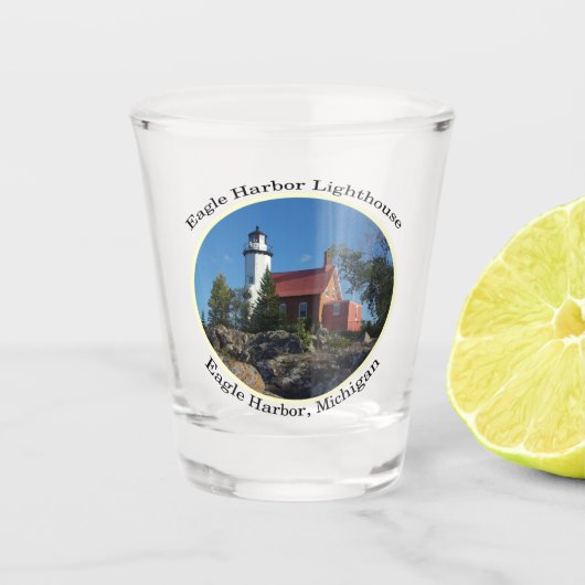 イーグルハーバーライトハウスサークルショットグラス ショットグラス (正面)