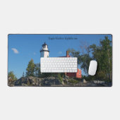 イーグルハーバーライトハウスデスクマット デスクマット (キーボード&マウス)