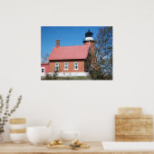 イーグルハーバーライトハウスフォト ポスター (キッチン)