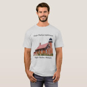 イーグルハーバー灯台のTシャツ Tシャツ (正面フル)