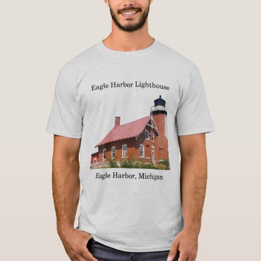 イーグルハーバー灯台のTシャツ Tシャツ (正面)