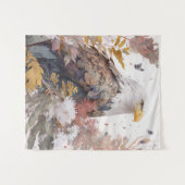 イーグルバードポートレート動物絵画の野生生物フリー タペストリー (正面(横))