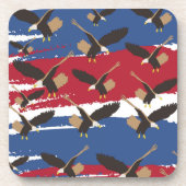 イーグルバードUSA愛国米国国旗 コースター (正面)