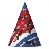 イーグルバードUSA愛国米国国旗 パーティーハット (左)