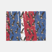 イーグルバードUSA愛国米国国旗 フリースブランケット (正面(横))