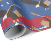 イーグルバードUSA愛国米国国旗 ラッピングペーパー (ロールコーナー)