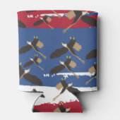 イーグルバードUSA愛国米国国旗 缶クーラー (裏面)