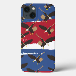 イーグルバードUSA愛国米国国旗 iPhone 13ケース