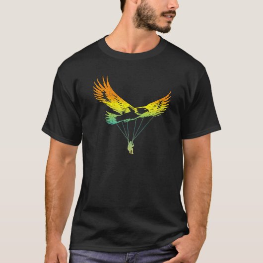 イーグルパラグライダー レトロデザイン Tシャツ (正面)