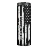 イーグルパーソナライズされた警察アメリカ国旗 タンブラー (裏面)