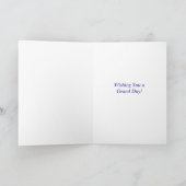 イーグルパーソナライズされた・アメリカ国旗の誕生日 カード (内部)