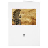 イーグルパーチメント付きアンティーク騎士ヘルメット (裏面)