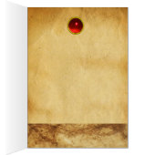 イーグルパーチメント付きアンティーク騎士ヘルメット (内側 (右))