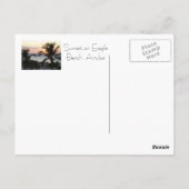 イーグルビーチアルバサンセットポストカード ポストカード (裏面)