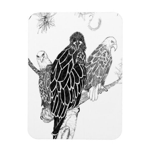 イーグルファミリーM15, E15 + HARRIET家族関係 マグネット (縦)