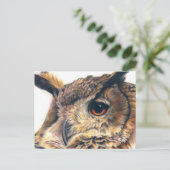 イーグルフクロウ葉書のポートレート ポストカード (スタンド正面)