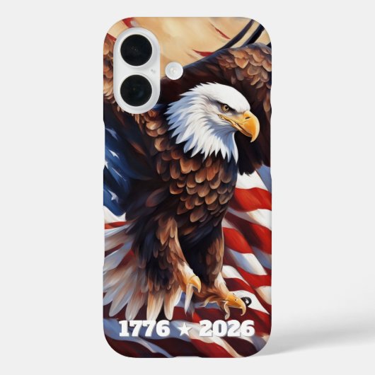 イーグルフラッグ アメリカ独立250周年記念 iPhone/iPadケース Case-Mate iPhoneケース (裏面)