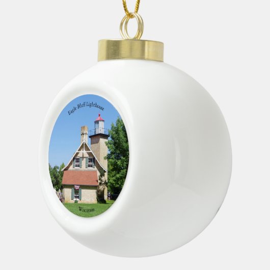 イーグルブラフライトハウスオーナメント セラミックボールオーナメント (右)