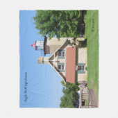 イーグルブラフライトハウスブランケット フリースブランケット (正面)