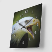 イーグルヘッドクロック スクエア壁時計 (傾斜)