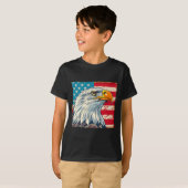 イーグルヘッド米国国旗 Tシャツ (正面フル)
