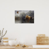 イーグルベアーMtn. – イーグル、ベア ポスター (キッチン)