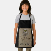 イーグルベビーと砂の足跡"1日" エプロン (インサイチュ)