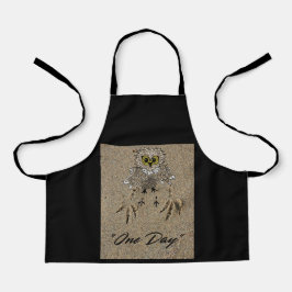 イーグルベビーと砂の足跡"1日" エプロン