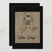 イーグルベビーと砂の足跡"1日" シーズンカード (正面/裏面)