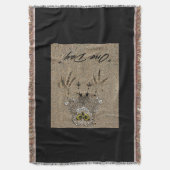 イーグルベビーと砂の足跡"1日" スローブランケット (正面縦)