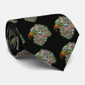 イーグルホークサイケデリックデザインタイ ネクタイ (ロール)