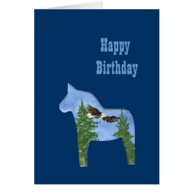 イーグルホース誕生日カード (正面)